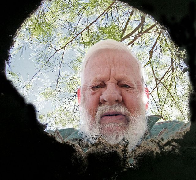 Waskaly Wabbit's View of an irate gardener