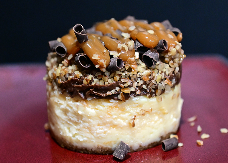 Chocolate caramel cheesecake