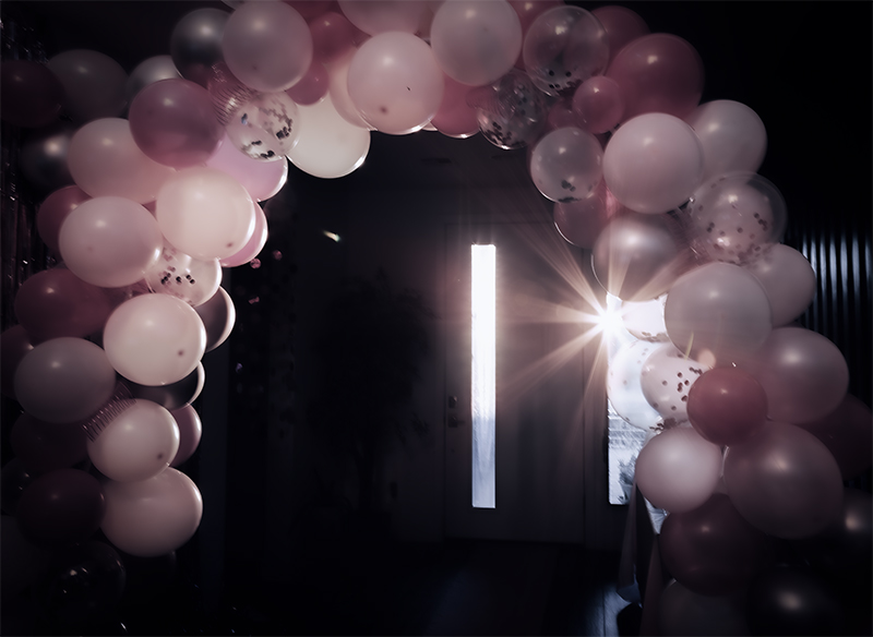 Balloon Arch the morning after