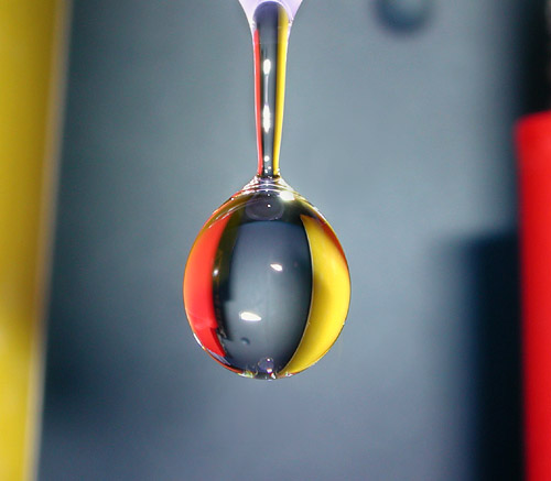 water drop reflection