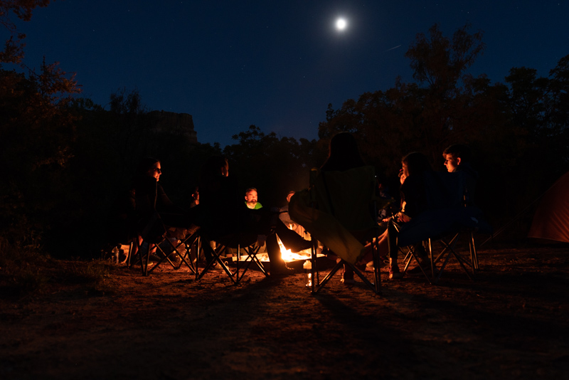 Sharing Stories at the Campfire