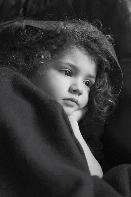 Eva watching TV