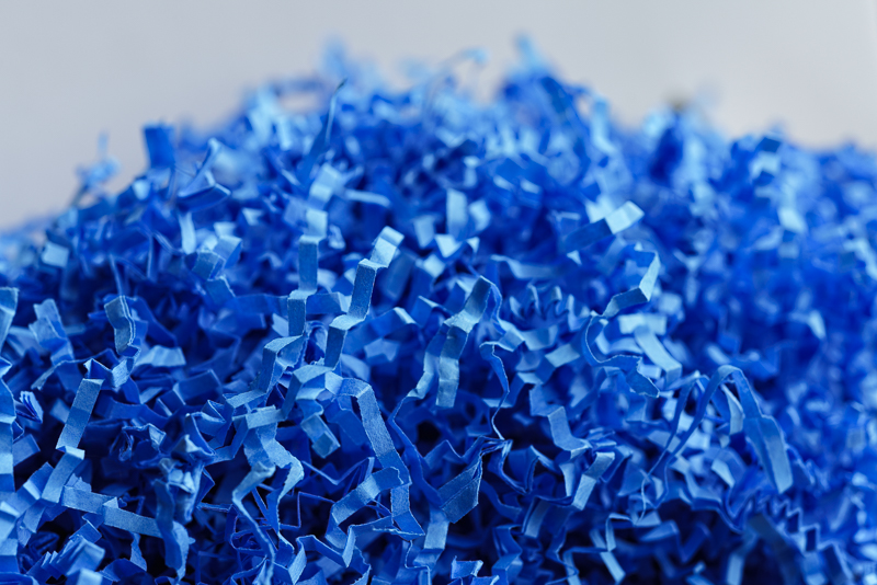Folded Blue Paper