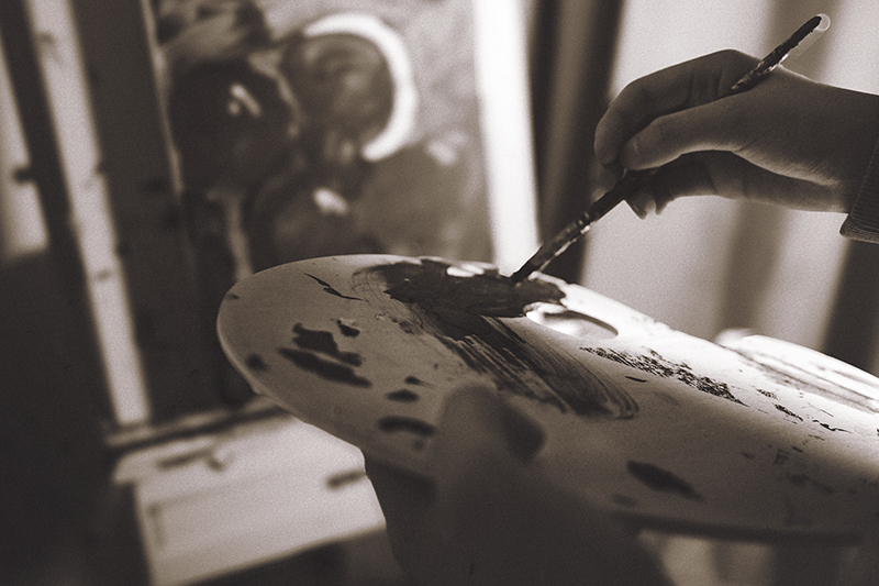 Art is never finished,