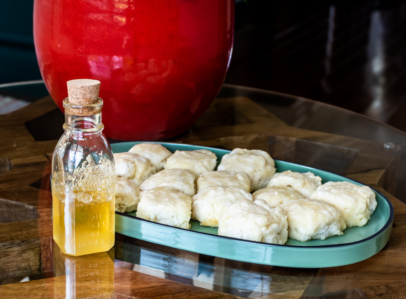 biscuits and honey-yum!