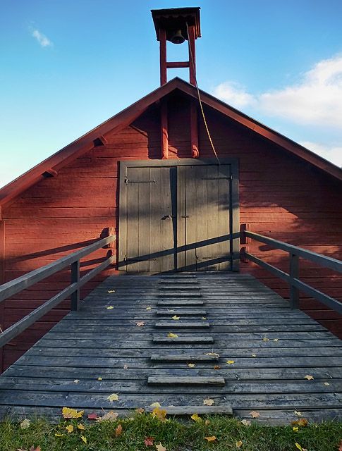 The way to the door