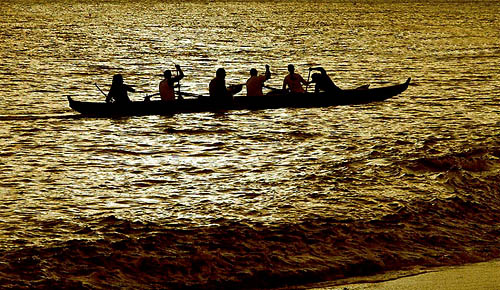 Just a canoe