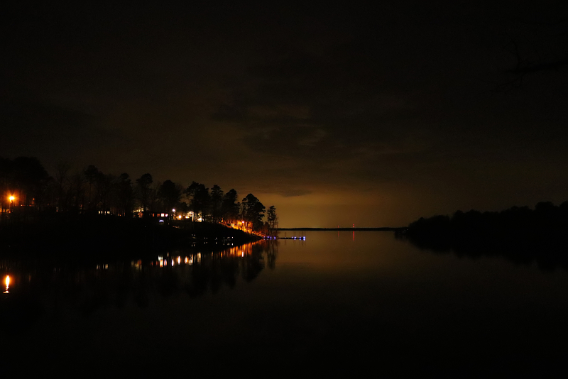 At the Lake in the Evening