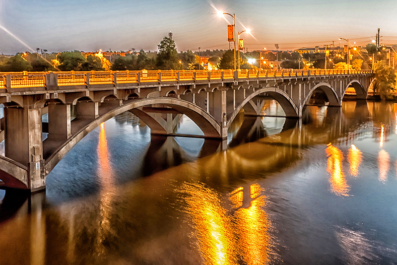 Shiny Morning at Lamar Street Bridge