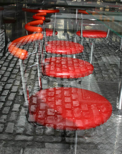 Red chairs