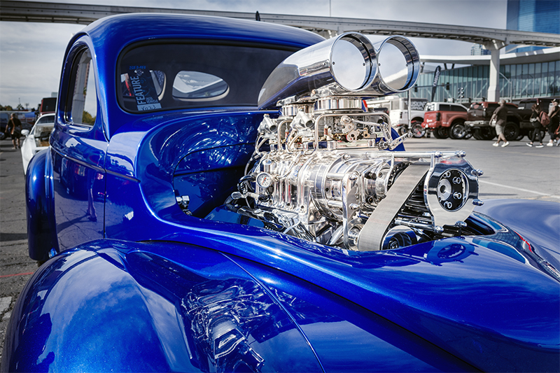 Blue and chrome!