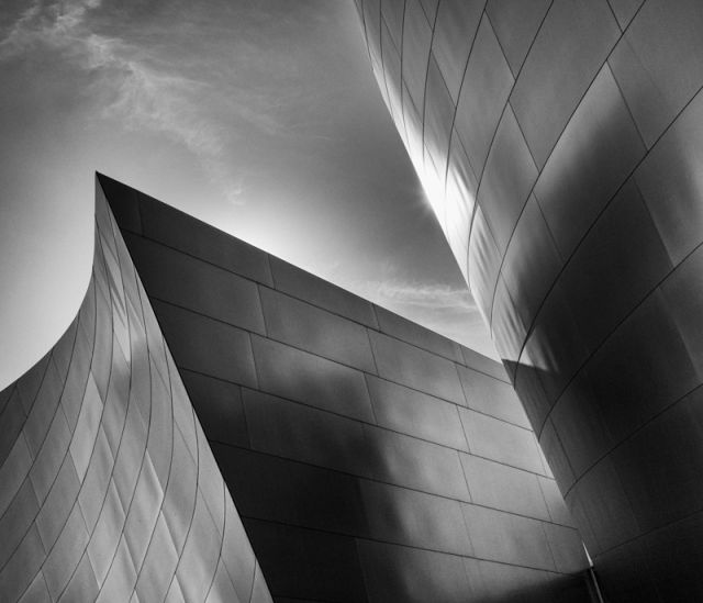 Backlit Building