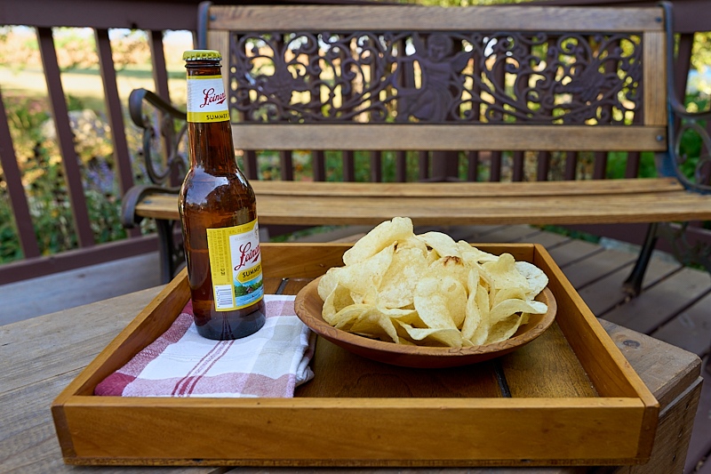Chips and beer