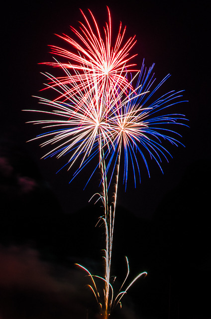 Fireworks from Valmeyer, IL a town of 1,000