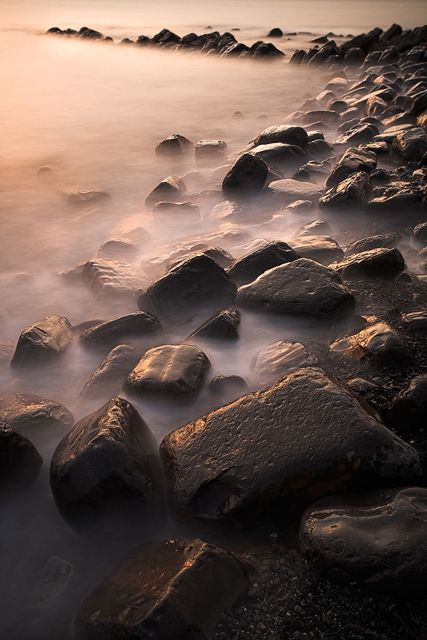 Gold leaf rocks