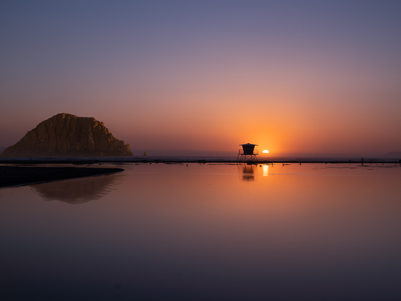 Golden Glow at Morro beach