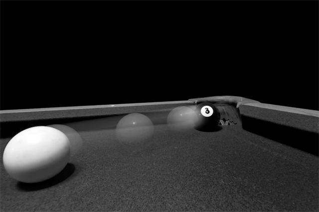 in the corner pocket