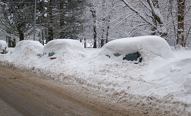 It's been snowing