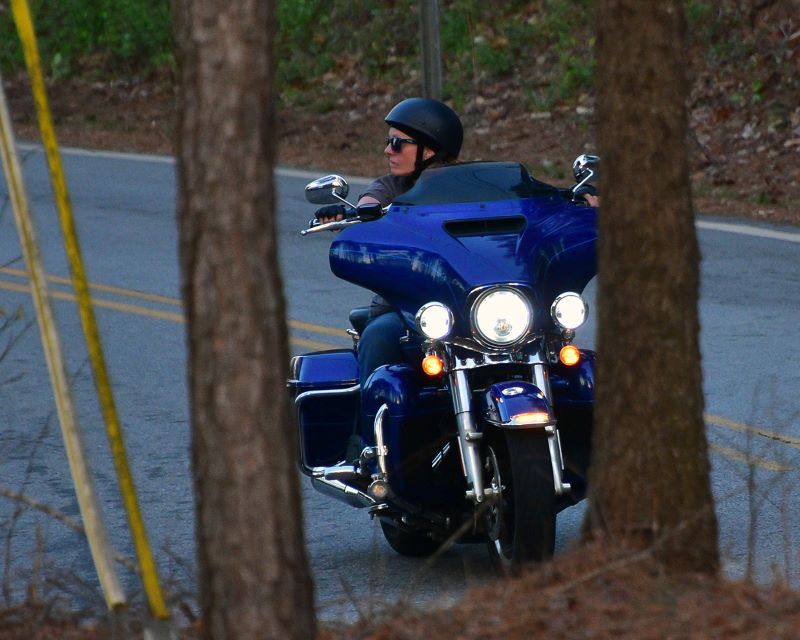 Harley, she rides loudly!