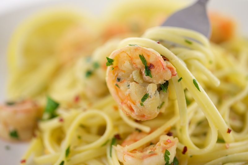 Shrimp Scampi with Linguini