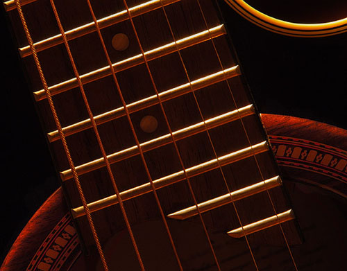 Resting guitar