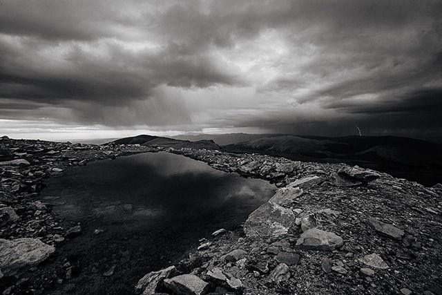 Stormy Mountains Skyline