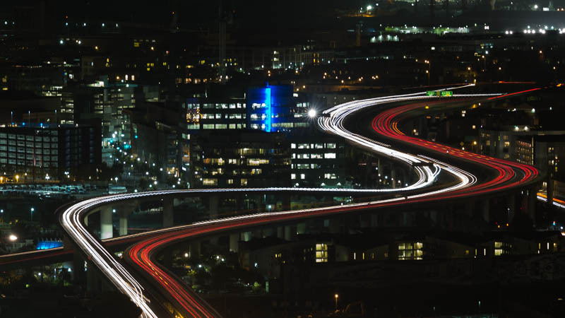 Lights at night