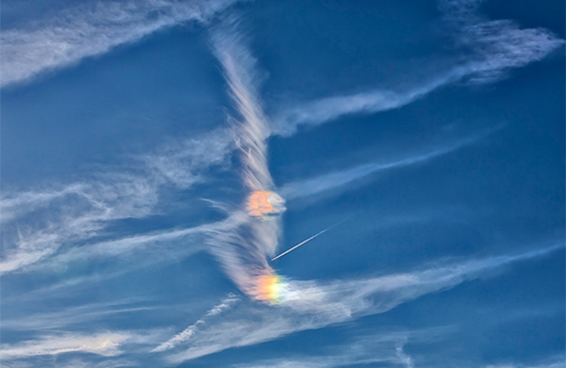 Sun Dog, Clouds, Jet and Phenomina