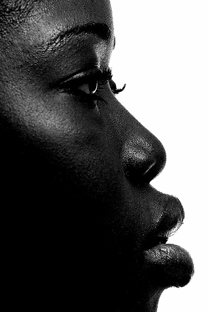Black on White