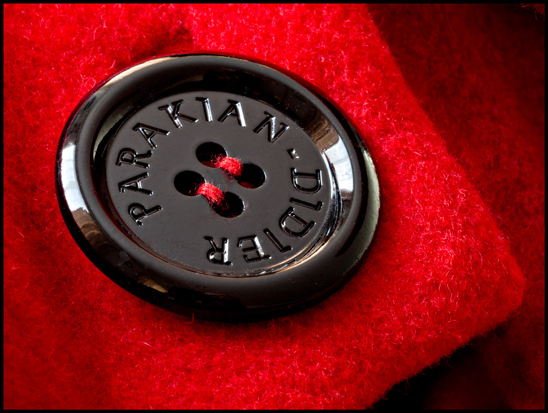 Black on red...