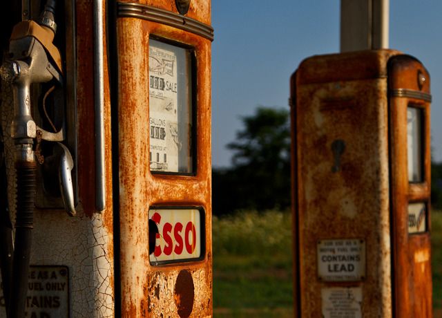Old Esso Gas Pumps