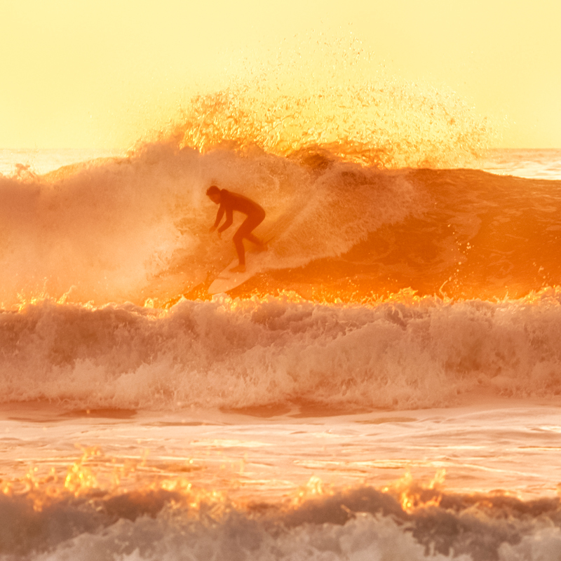 Backlit Waves