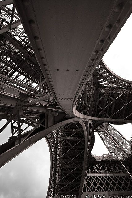 Looking up at Eiffel