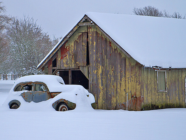 Buried in Snow and Time.