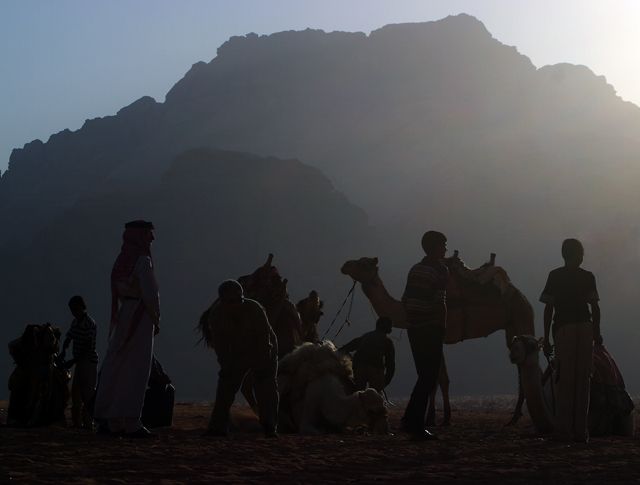 Riders at rest